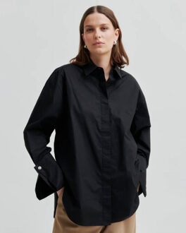 SECOND FEMALE Top lange mouw 60185 calico Zwart - S