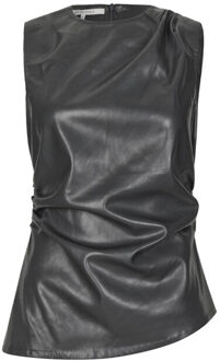 SECOND FEMALE Top zonder mouw 60206 seerie Zwart