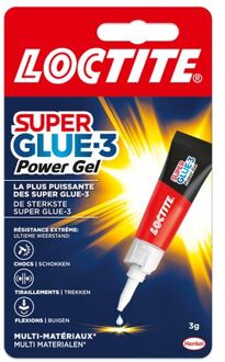 Secondelijm Loctite Powerflex gel tube 3gram op blister