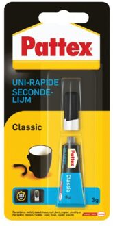 Secondelijm Pattex Classic tube 3gram op blister