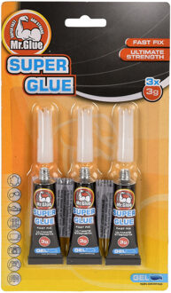 Secondelijm tubes - 3x - 3 gram - hobby superlijm
