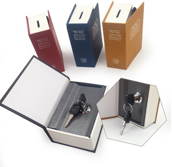 Secret Box Dictionary Safe Box Book Money Hidden Security Safe Lock Cash Money Coin Storage Jewellery Key Locker for Kid Gift