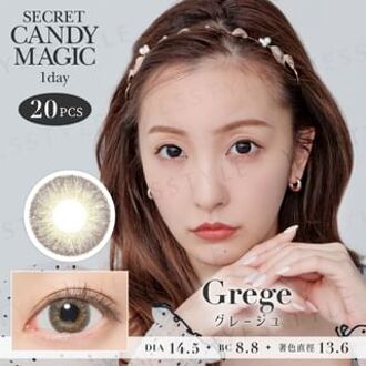 Secret Candy Magic 1 Day Color Lens Grege 20 pcs P-2.00 (20 pcs)