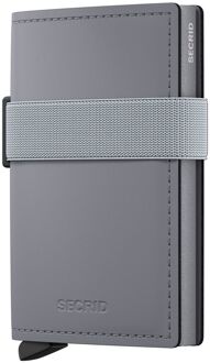 Secrid Bandwallet Matte grey-grey pasjeshouder Grijs - H 10.2 x B 6.8 x D 1.6 cm