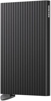 Secrid Cardprotector Fluted black pasjeshouder Zwart - H 10.2 x B 6.3 x D 0.8 cm
