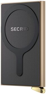 Secrid Cardprotector Fluted for Magsafe+ cashmere pasjeshouder Grijs - H 10.2 x B 6.3 x D 1.1 cm