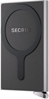 Secrid Cardprotector Fluted for Magsafe+ silver pasjeshouder Zilver - H 10.2 x B 6.3 x D 1.1 cm