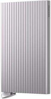 Secrid Cardprotector Fluted silver pasjeshouder Zilver - H 10.2 x B 6.3 x D 0.8 cm