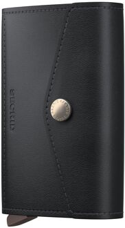 Secrid Envelope Pebble black portemonnee Zwart - H 10,2 x B 7,1 x D 2,7 cm