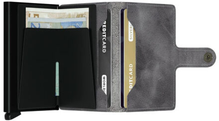 Secrid mini wallet mv grey-black Grijs - One size