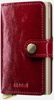 Secrid Mini Wallet Premium pasjeshouder Naplak Red + Rood