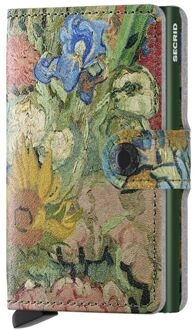 Secrid Miniwallet Art Van Gogh Museum bouquet pasjeshouder dames Multicolor - H 10.2 x B 6.5 x D 2.1 cm