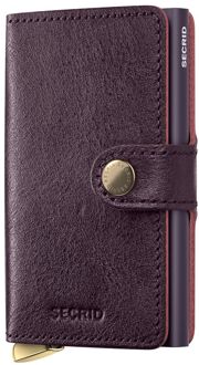 Secrid Miniwallet Basco bordeaux pasjeshouder Rood - H 10.2 x B 7 x D 2.5 cm