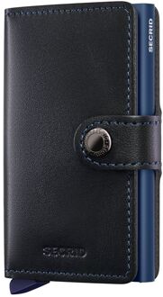 Secrid Miniwallet black-navy pasjeshouder Multicolor - H 10.2 x B 6.5 x D 2.1 cm