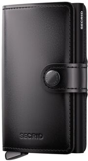 Secrid Miniwallet Dusk V2 black pasjeshouder Zwart - H 10.2 x B 6.5 x D 2.1 cm