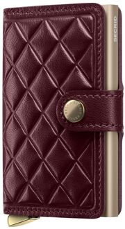 Secrid Miniwallet Emboss pasjeshouder diamond bordeaux + Rood