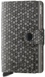 Secrid Miniwallet Hexagon grey Dames portemonnee Grijs - H 10.2 x B 6.5 x D 2.1