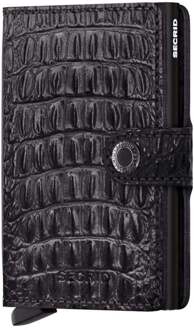 Secrid miniwallet Nile alligator - Nile - Zwart