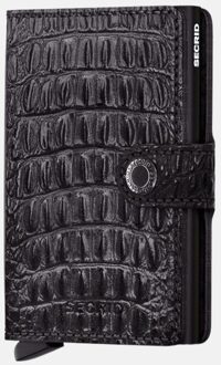 Secrid miniwallet Nile alligator - Nile - Zwart