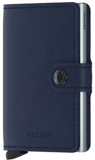 Secrid Miniwallet Original Pasjeshouder van leer Donkerblauw - 1 maat