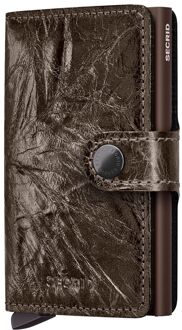 Secrid Miniwallet pasjeshouder crunch bronze Bruin