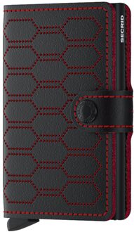 Secrid Miniwallet pasjeshouder Fuel Black-Red Zwart multi