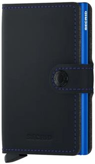 Secrid Miniwallet pasjeshouder matte black & blue Zwart - No Size