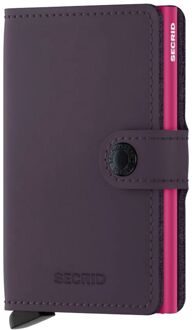 Secrid Miniwallet pasjeshouder matte purple-fuchsia Paars - No Size