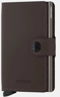 Secrid Miniwallet pasjeshouder matte truffle