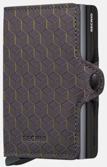 Secrid Miniwallet pasjeshouder optical grey yellow Grijs