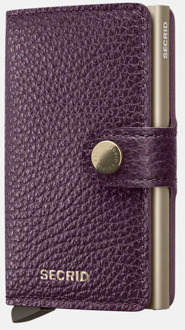 Secrid Miniwallet pasjeshouder pebble grape Paars