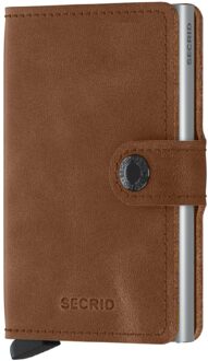 Secrid Miniwallet pasjeshouder van leer Cognac - 1 maat