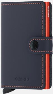 Secrid Miniwallet pasjeshouder van leer Donkerblauw - 1 maat