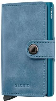 Secrid Miniwallet pasjeshouder vintage teal Blauw - No Size