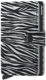 Secrid Miniwallet pasjeshouder zebra light grey Grijs - No Size