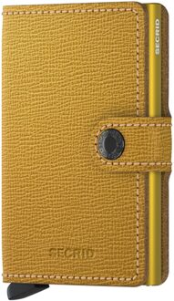 Secrid Miniwallet Portemonnee Crisple ochre Dames portemonnee Geel - H 10.2 x B 6.5 x D 2.1