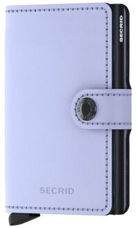Secrid Miniwallet Portemonnee Matte lilac / black pasjeshouder dames Paars - H 10.2 x B 6.5 x D 2.1 cm