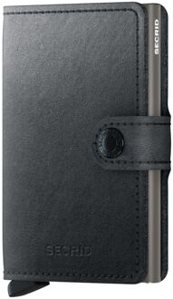 Secrid Miniwallet Portemonnee Mirum Plant-Based black pasjeshouder Zwart - H 10.2 x B 6.5 x D 2.1 cm