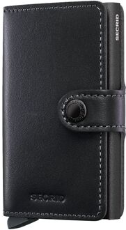 Secrid Miniwallet Powder black pasjeshouder Zwart - H 10.2 x B 6.5 x D 2.1 cm