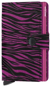 Secrid Miniwallet Zebra fuchsia Dames portemonnee Roze - H 10.2 x B 6.5 x D 2.1