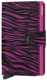 Secrid Miniwallet Zebra fuchsia Dames portemonnee Roze - H 10.2 x B 6.5 x D 2.1