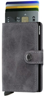Secrid Mv miniwallet vintage grey black Bruin - One size