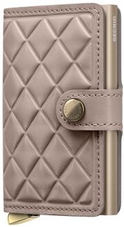 Secrid Premium Miniwallet Emboss Diamond pasjeshouder chalk Taupe - No Size