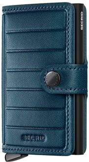Secrid Premium Miniwallet Emboss Lines pasjeshouder teal Blauw