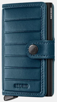 Secrid Premium Miniwallet Emboss Lines pasjeshouder teal Blauw