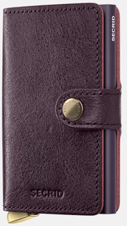 Secrid Premium Miniwallet pasjeshouder Basco Bordeaux + Donker rood