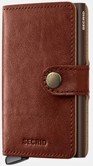 Secrid Premium Miniwallet pasjeshouder Basco Whiskey + Bruin