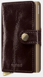 Secrid Premium Miniwallet pasjeshouder Naplak Mahogany + Bruin