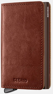 Secrid Premium Slimwallet pasjeshouder Basco Whiskey + Bruin
