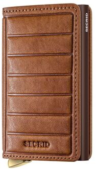 Secrid Premium Slimwallet pasjeshouder Emboss Lines Cognac + - No Size